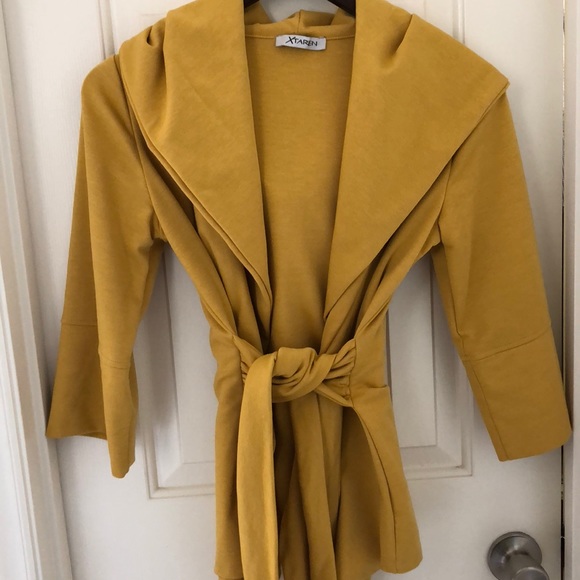 Jackets & Blazers - Hooded yellow jacket